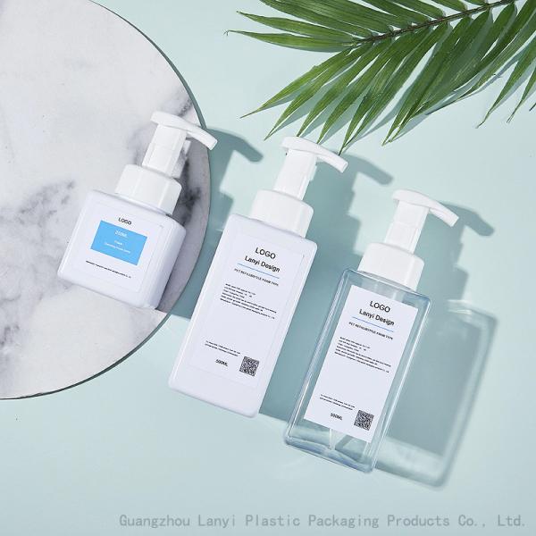 Pet 250Ml 500Ml Square Foam Bottle For Hand Soap