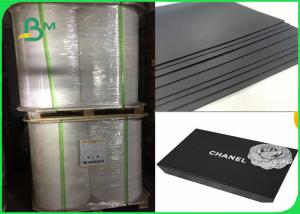  Recycle Pulp 300 - 400gsm Good Pull Stiffness Black Hard Paperboard For Desk Calendar Manufactures