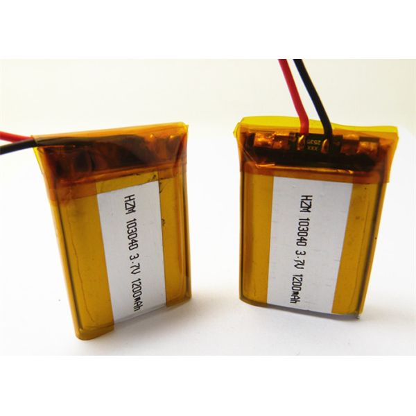 Mobile Phones Lithium Polymer Battery 3.7v 1200mah Lipo Battery With PCM 103040