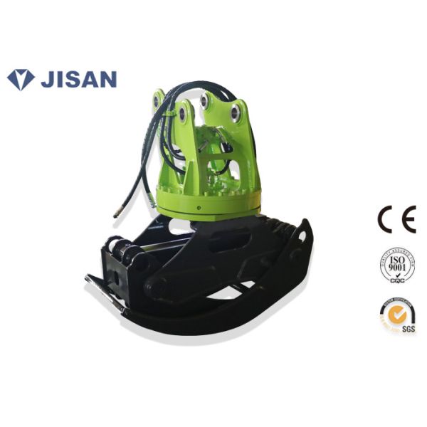 Sugarcane Hydraulic Log Grapple , Doosan DH60 Rotating Log Grapple For Excavator