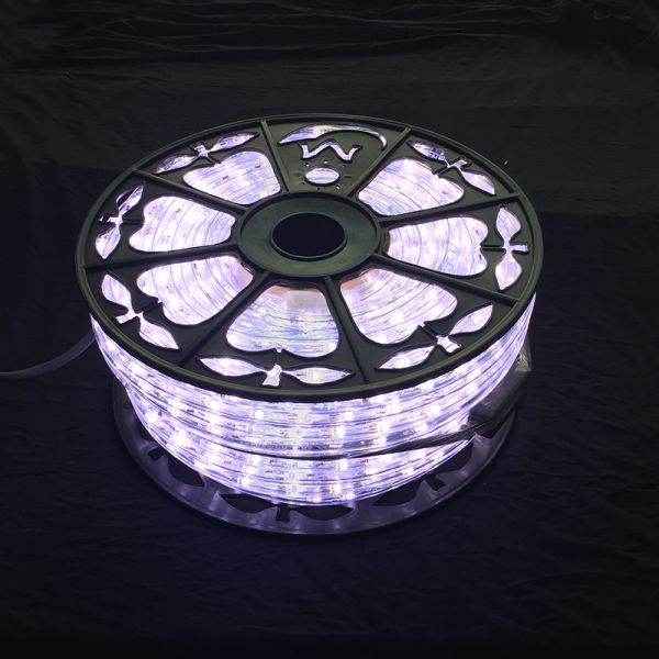 White color LED rope light 50M/roll Christmas decorative lighting 13mm size ETL listed lighting manufacturer from China