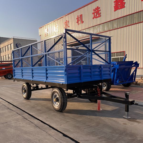 Anti-Corrosion Agriculture Hydraulic Dump Farm Trailer For Ranchers With Tires Plastic-Spray Finish For Longevity In Harsh Conditions