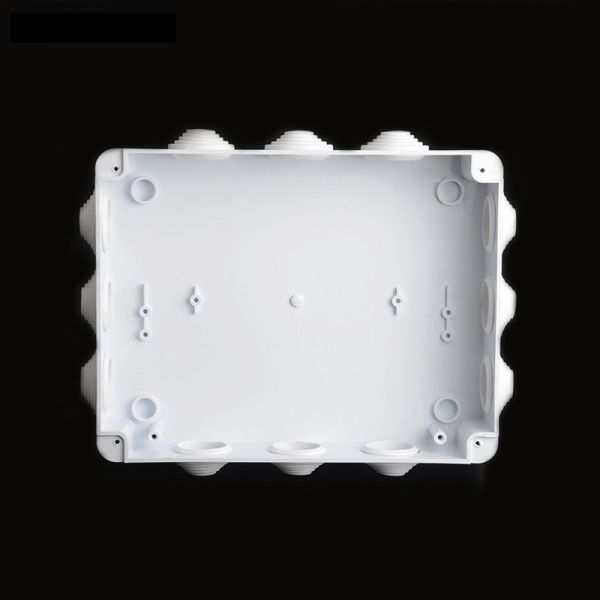 ABS Plastic Waterproof Adaptable Junction Box With Knockouts Entry Holes 255x200x80mm