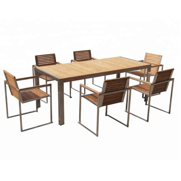 L1400mm Table Rattan Garden Dining Set