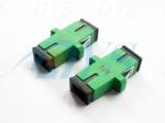 Duplex Green Fiber Optic Attenuator Bulkhead Type SC /APC With High Power