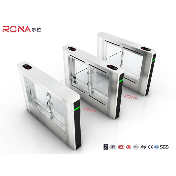 Stainless Steel Turnstile Barrier Gate Swing Retractable Safety Flap Barrier Gate