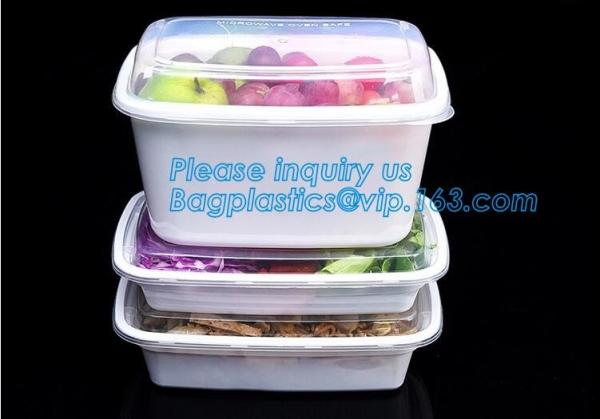 Pp Round disposable cheap high quality plastic bowl with lid,disposable package PP new plastic salad food bowl with seal