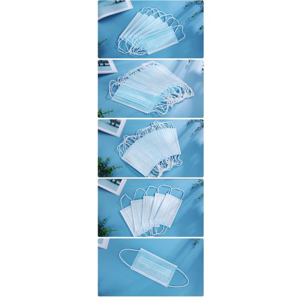Adjustable Anti Spitting Disposable 3 Layer Individual Mask