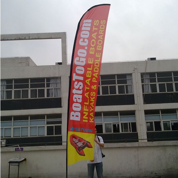 Outdoor Printed Business flags and banners height up to 4m Screen print