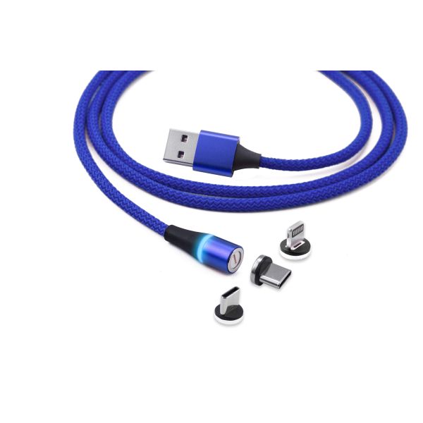 OEM / ODM Quick Charge Magnetic Cable , Magnetic Usb C Data Cable Fast Charging