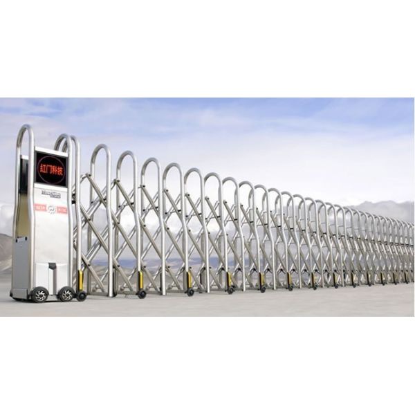 Stainless Steel Electric Retractable Gate , SS304 Automatic Folding Gate