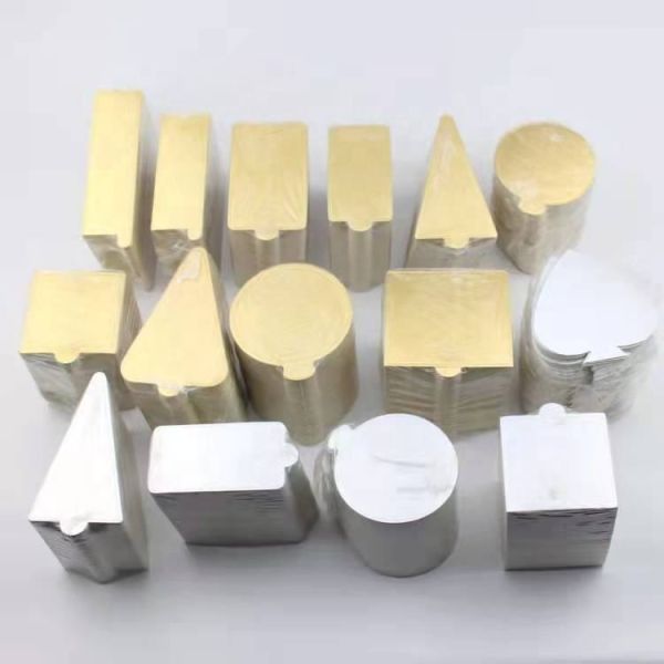 Mini Round Golden Cake Boards Mousse Cupcake Base Paper Plates Circle Dessert Board Gold/Silver Mini 6cm Round Paper Cake Boards  Mini Square Golden Cardboard Cake Base,Single Cupcake Container