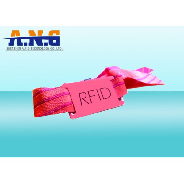 Woven rfid wristband maximizse security and prevents counterfeits