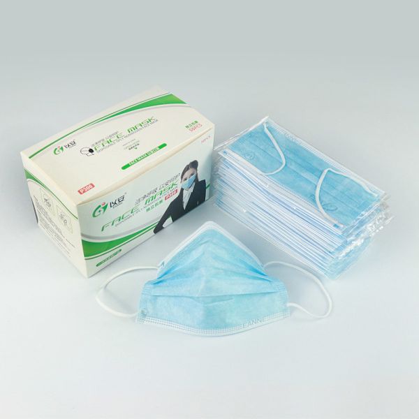 Individual Packaged Customized  BFE≥95% Adult Blue Face Mask