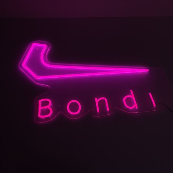 Outdoor Pink Shop Grill Neon Sign Personalize Business Advertising
