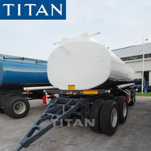  TITAN 2 Axles 30cbm Drawbar Monoblock Fuel Tank Full Trailer For Sale Manufactures