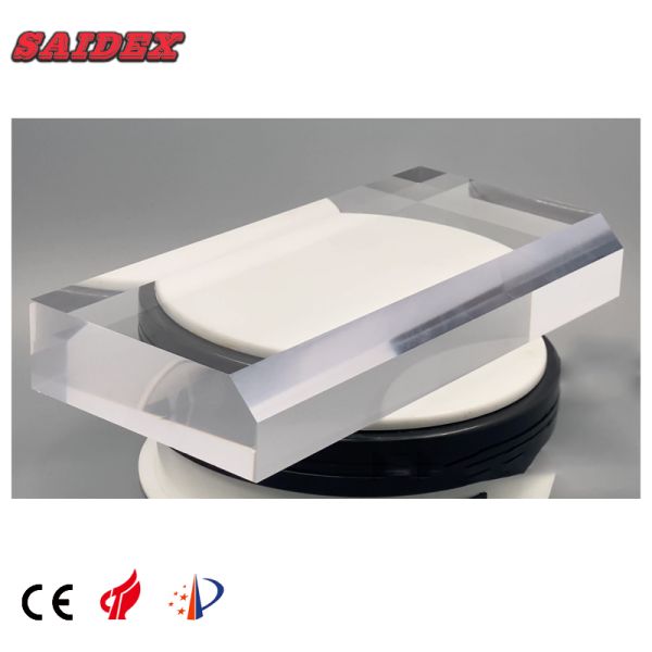 Safe Fast Plexiglass PMMA Acrylic Polish Machine Efficient 15 Degree Chamfer  Polish