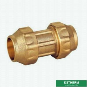  Equal Threaded Coupling Screw PE Fittings Brass  PE Compression Fittings Pex Fittings For Pex Aluminum PE Pipe Manufactures