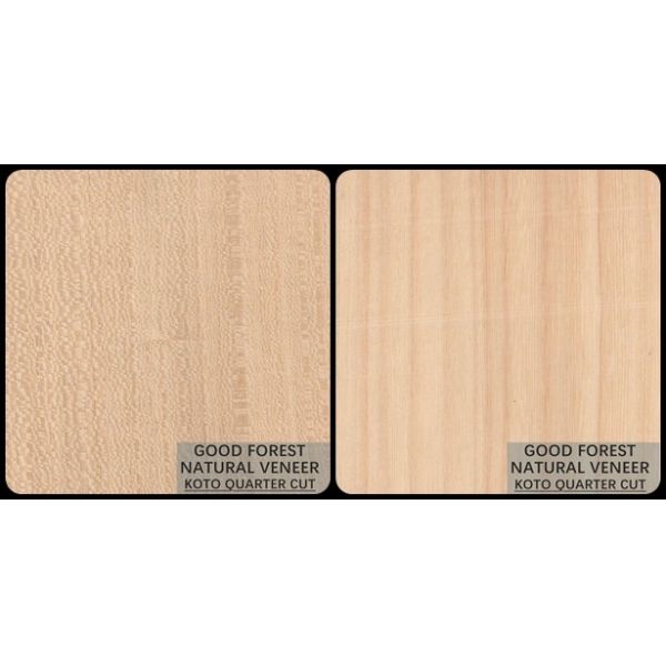 Grain Flake KOTO Natural Wood Veneer Popular For Dyeing Process