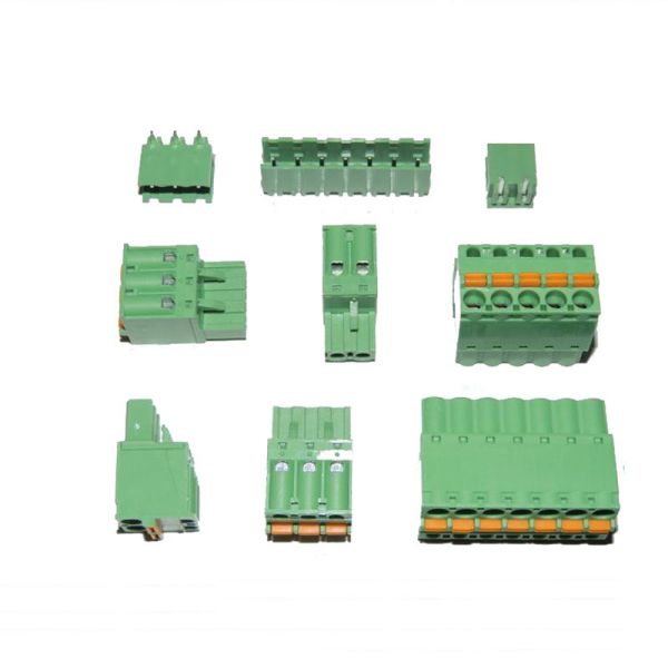 5.08mm Pitch Plug-in Screwless Terminal Blocks Plug Horizontal Wiring Entry