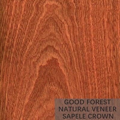 Natural Sapele Wood Veneer Figured Wood Grain Veneer For Decoration