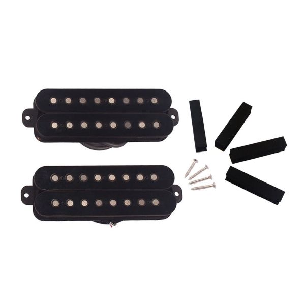 Alnico 5 Humbucker Pickups Double Coil Pickup Set 8 strings Electric Guitar Vulcanized Fiber cover