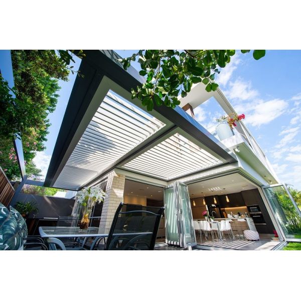 Durable Powder Coated Aluminium Pergola Outdoor SGS Certificate