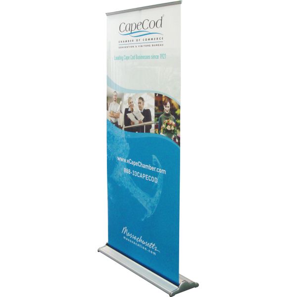 Promotional Retractable Banner Stands Fabric Roller W 83 * H 200 Cm Visual Size