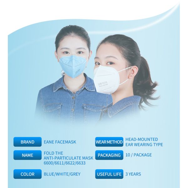 KN95 GB2626 Non Woven 4 Layer Disposable Face Mask With Earloop