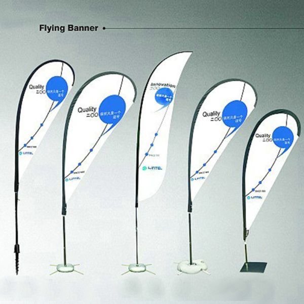 Outdoor Printed Business flags and banners height up to 4m Screen print