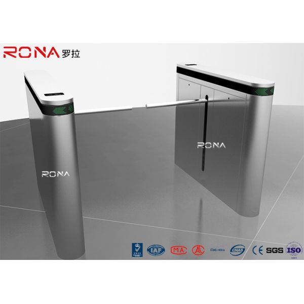 Automatic Smart Drop Arm Gate , Access Control Turnstiles 304 Stainless Steel Material