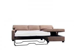  D30 Multi Purpose Sofa Bed 3 Seater Fabric Sofa Bed With Facing Right Chestnut Manufactures