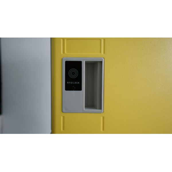 Multi Tier Shoe Locker Storage , Vandal Resistant Blue School Lockers
