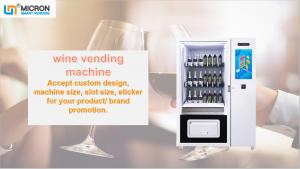  Red Wine Vending Machine With Elevator Lift Refrigerated Vending Machine Micron Smart Vending Manufactures