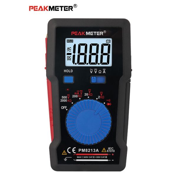 Multifunctional Digital Volt Ohm Meter , Manual Range Digital Multi Meter