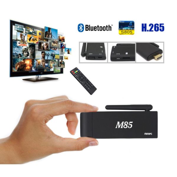 M85 Amlogic S905X KODI 1G/8G Android 4.4 Mini PC Full HD Media Player Quad Core Android TV Dongle