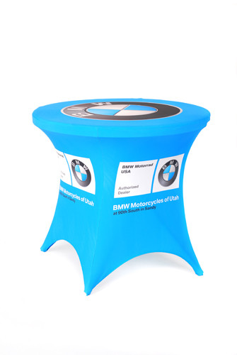 Promotional Trade Show Fitted Table Covers , Advertising Branded Tablecloths