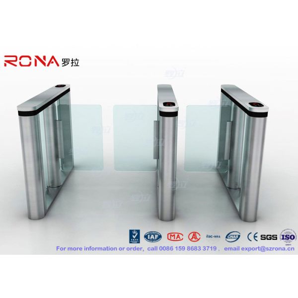 Brushed Surface Speed Gate Fastlane Turnstile Half Height Turnstile With