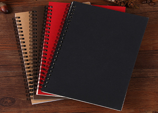 Spiral notebook with dividers, spiral notebook with custom printing,spiral notebook with colored paper, A4, A5...