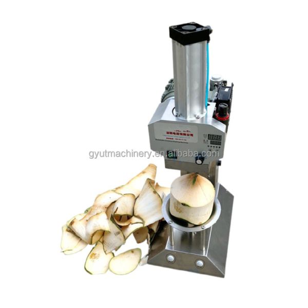 Automatic Coconut Peeling Machine 220V Young Green Coconut Skin Peeler with Timer