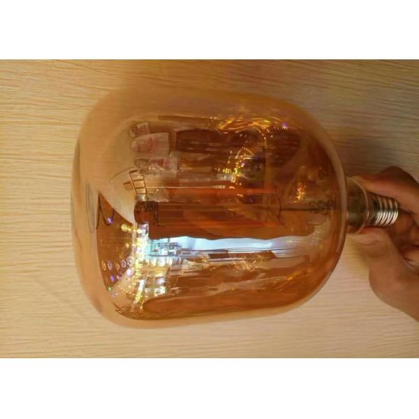 Customized Diy Filament Light Bulbs , Special Glass E27 Led Light Bulb 8w
