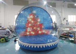  0.65mm PVC Inflatable Santa Snow Globe Ball Quadruple Stitching Manufactures