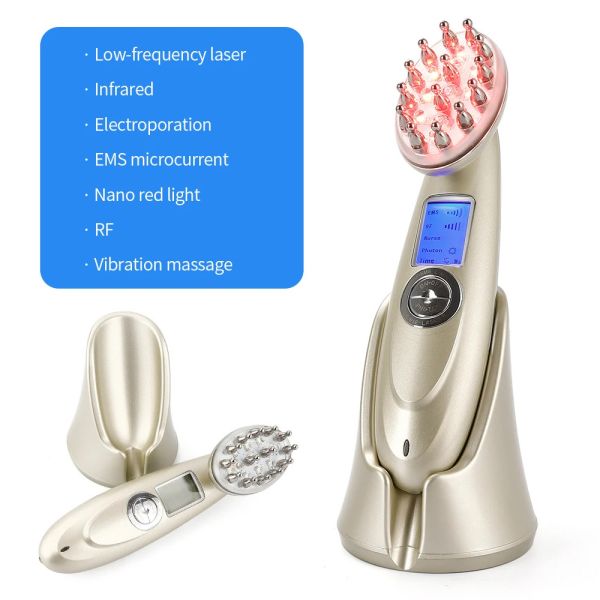 LED Infrared Light Therapy Electric Head Massage Comb