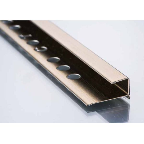 TUV 10mm Brushed Stainless Steel Corner Trim Stainless Steel Skirt Board Line