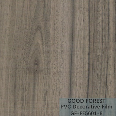 Partition PVC Decorative Film 0.25mm - 0.60mm Thickness Dark Grey Color