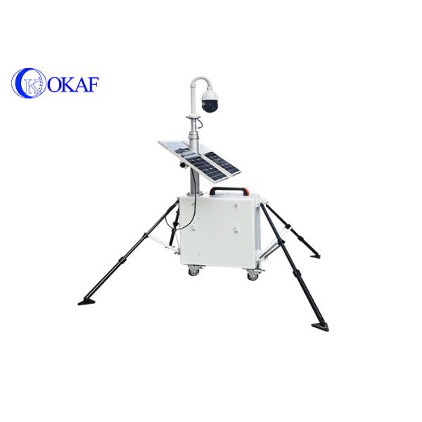 400Ah CCTV PTZ Camera Security Surveillance Trailer 1920*1080P Mobile Sentry