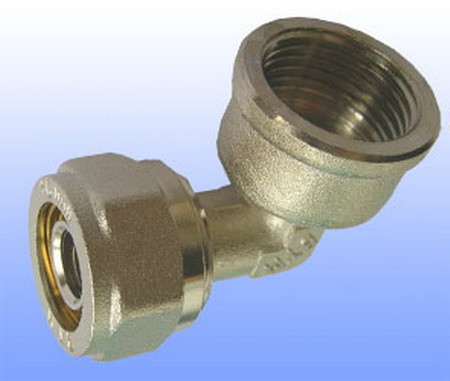 compression brass fitting female elbow for PEX-AL-PEX