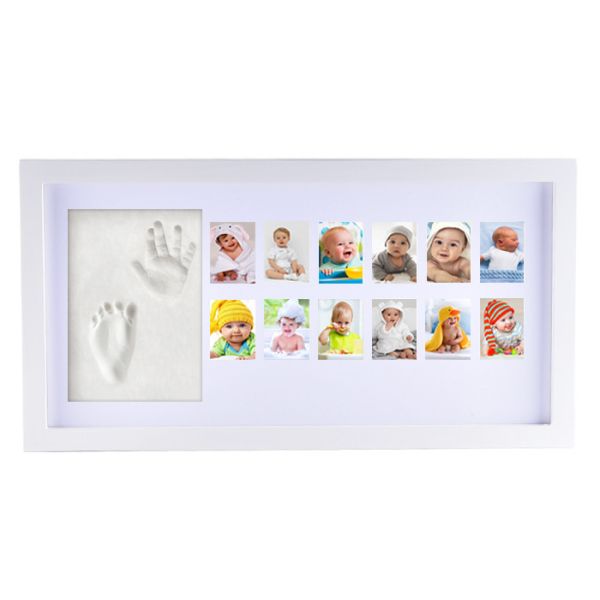 Wooden Baby First 12 Months Photo Frame Kids / Baby Picture Frames