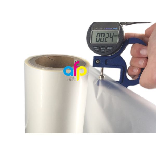 Glossy Laminating Roll Film , 24 Micron BOPP Lamination Film 445mm * 3000m Roll
