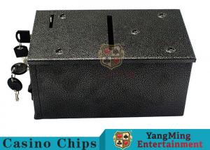  Double - Lock Design Casino Cash Box With Thicker Metal Iron For Coins / Chips Manufactures